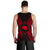 Cook Islands Polynesian Men Tank Top Map Red - Polynesian Pride