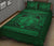 Hawaii Polynesian Pele mauna kea Quilt Bed Set Green - Polynesian Pride