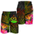 Vanuatu Polynesian Men's Shorts - Hibiscus and Banana Leaves - Polynesian Pride