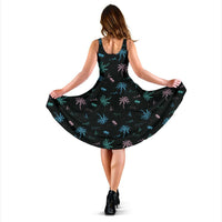 Hawaii Palm Color Midi Dress - Polynesian Pride
