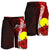 Palau Polynesian Custom Personalised Men's Shorts - Coat Of Arm With Hibiscus - Polynesian Pride