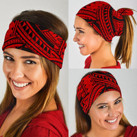 Polynesian Lines Tatau Red Unisex Bandana - Polynesian Pride