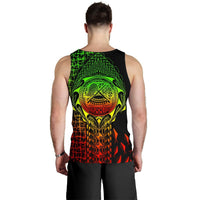 American Samoa Men's Tank Top - AS Seal Rocket Style (Reggae) - Polynesian Pride