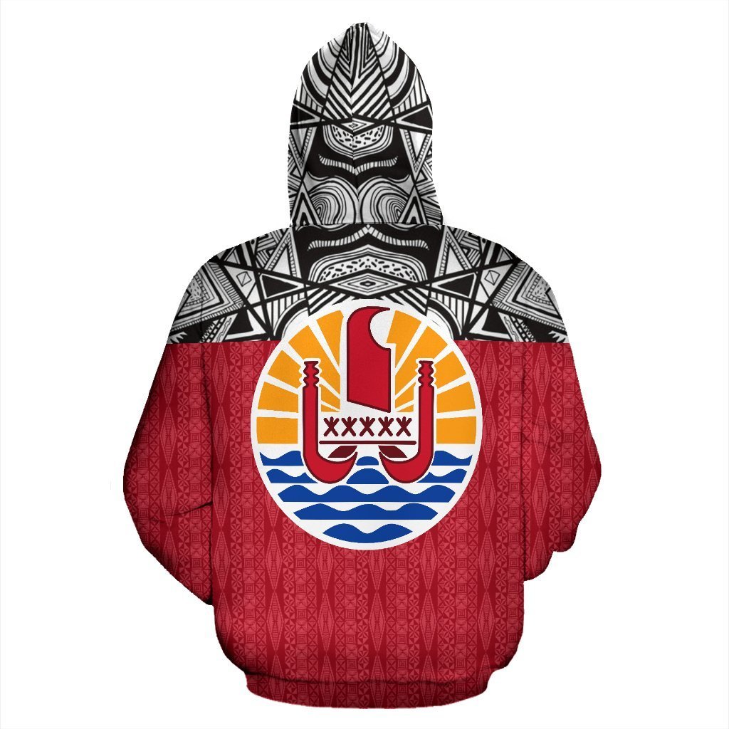 Bora Bora All Over Zip up Hoodie Polynesian Hoodie Version - Polynesian Pride