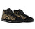 New Caledonia High Top Canvas Shoes - Gold Tentacle Turtle - Polynesian Pride