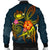 Polynesian Hawaii Men's Bomber Jacket - Legend of Samoa (Blue) - Polynesian Pride