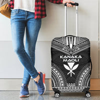 Kanaka Maoli Polynesian Chief Luggage Cover - Black Version - Polynesian Pride