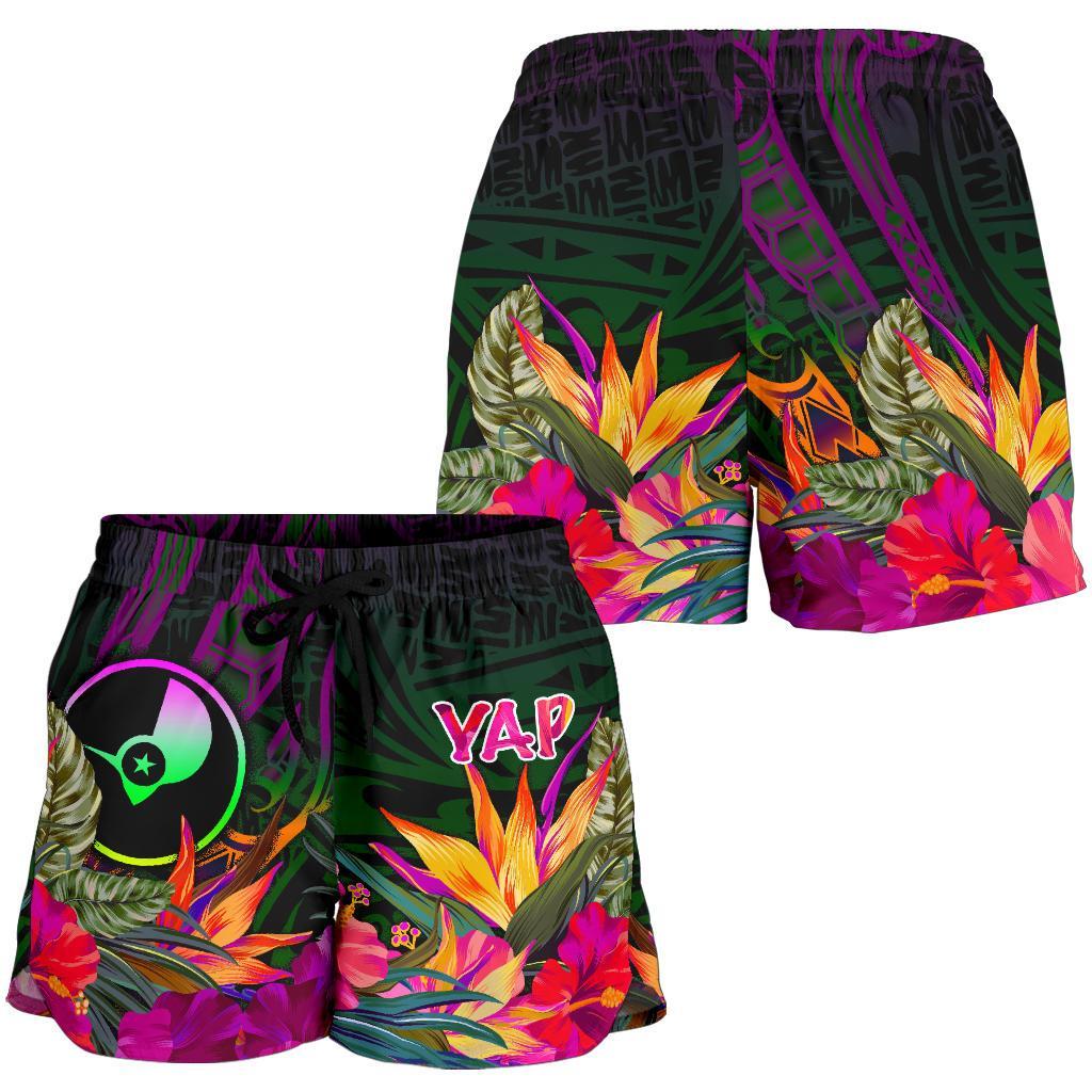 YAP Women's Shorts - Summer Hibiscus - Polynesian Pride
