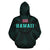 Polynesian Kamapuaa Flag of Hawaii Hoodie Turquoise Hawaiian Mythology Style - Polynesian Pride