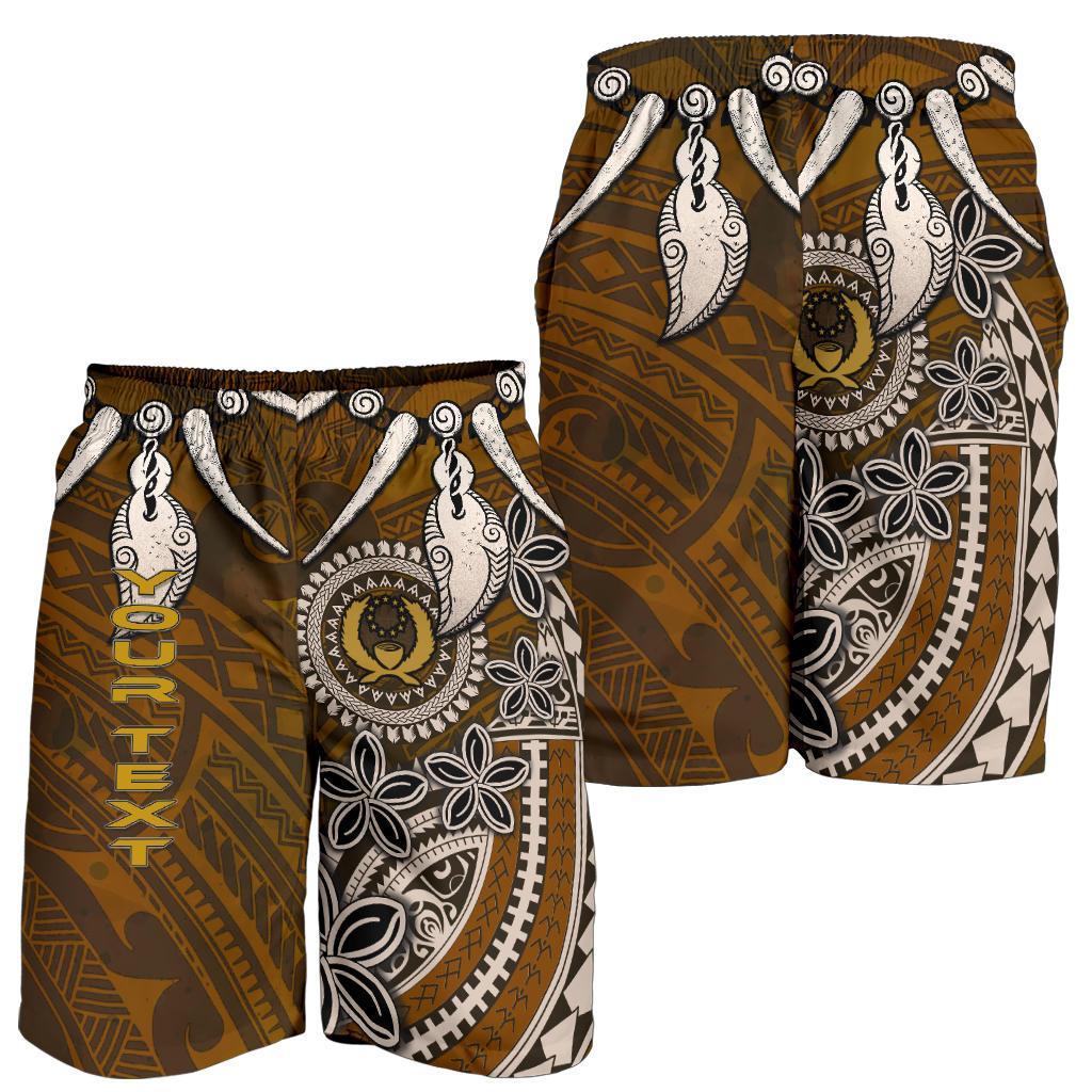 Pohnpei Custom Personalised Men's Shorts - Polynesian Boar Tusk - Polynesian Pride