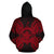 Palau Polynesian ll Over Hoodie Map Red - Polynesian Pride