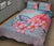 Hawaii Map Kanaka Turtle Galaxy Night Plumeria Hibiscus Quilt Bed Set - Polynesian Pride