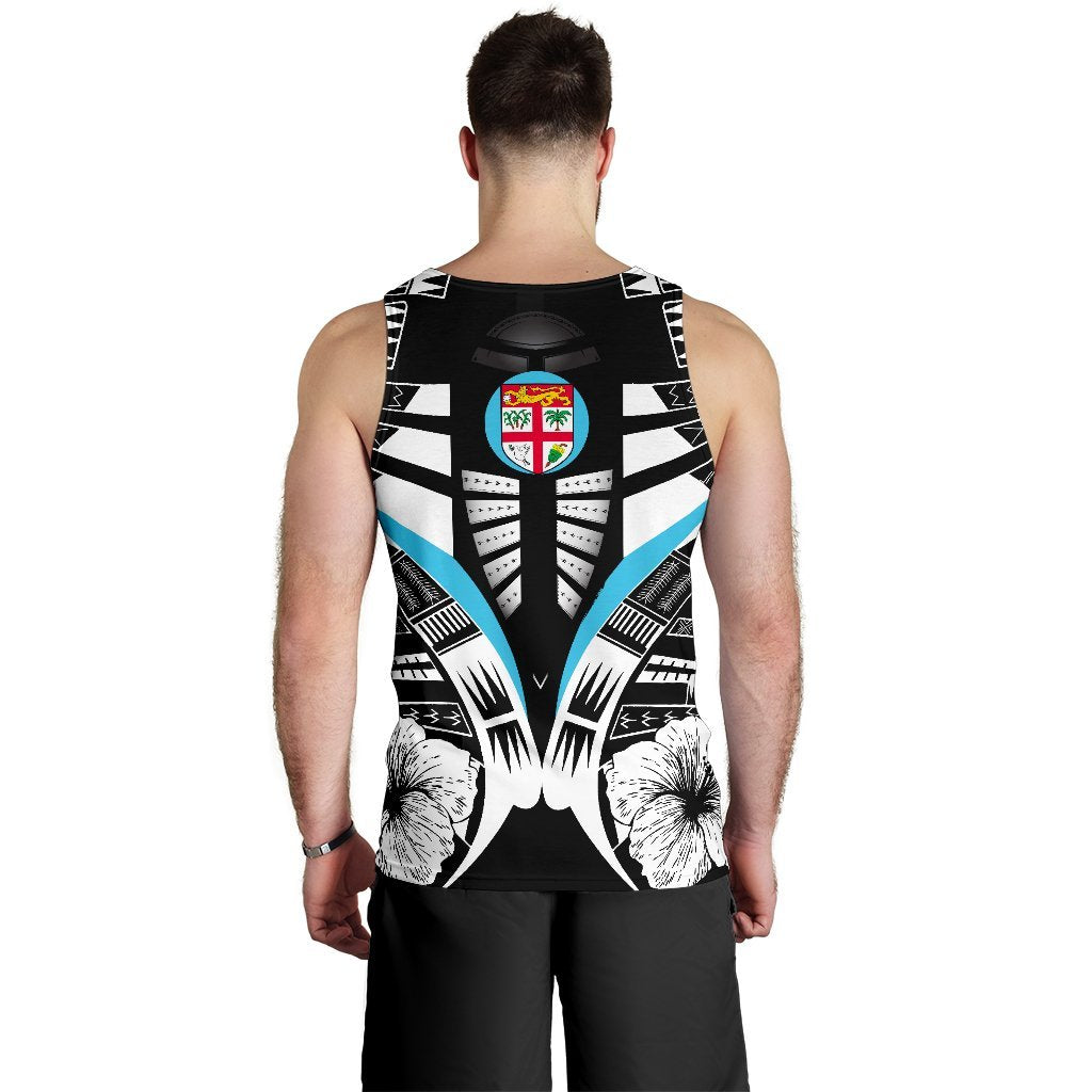 Fiji Tattoo Men Tank Top Hibiscus K9 - Polynesian Pride