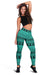 Polynesian Tattoo Tribal Turquoise Hawaii Wonmen's Legging AH - Polynesian Pride