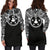 Austral Islands Women Hoodie Dress - Austral Islands Coat Of Arms Polynesian Black Color - Polynesian Pride