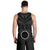 Cook Island Men's Tank Top - Seal With Polynesian Tattoo Style ( Black) - Polynesian Pride