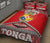 Tonga Polynesian Quilt Bed Set - Tonga Kingdom Coat Of Arms Red Version - Polynesian Pride