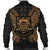 Tuvalu Polynesian Men's Bomber Jacket Map Gold - Polynesian Pride