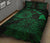 Hawaii Sea Turtle Is Swimming Toward Quilt Bed Set Green - Polynesian Pride