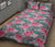 Hawaii Quilt Bed Set Tropical Flowers Palm Leaves Hibiscus Strips AH - Polynesian Pride