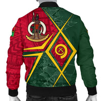Vanuatu Men's Bomber Jacket - Vanuatu Legend - Polynesian Pride