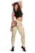 Hawaii Fish Hook Hibiscus Women's Leggings - Beige - Polynesian Pride