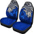 Tonga Car Seat Covers - Tonga Coat Of Arms Blue Turtle Hibiscus - Polynesian Pride