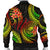 American Samoa Polynesian Men Bomber Jacket - Reggae Plumeria - Polynesian Pride