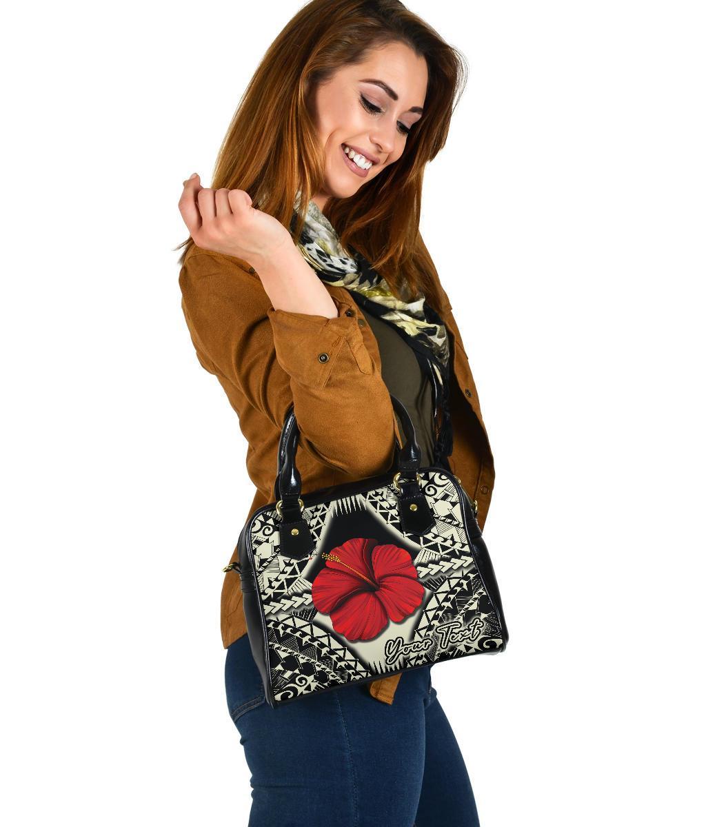 Personalised - Hawaii Hibiscus Culture Polynesian Shoulder Handbag - Polynesian Pride