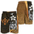 Kosrae Micronesian Men's Shorts Gold - Turtle With Hook - Polynesian Pride