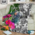Palau Custom Personalised Premium Blanket White - Turtle Plumeria Banana Leaf Crest - Polynesian Pride