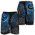 Guam Polynesian Shorts (Men) - Blue Turtle Flowing - Polynesian Pride