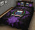 Samoa Polynesian Quilt Bed Set Hibiscus Purple - Polynesian Pride