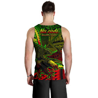 American Samoa Men's Tank Top - Nu'uuli Reggae Polynesian Patterns - Polynesian Pride