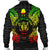 Niue Polynesian Men's Bomber Jacket Map Reggae - Polynesian Pride