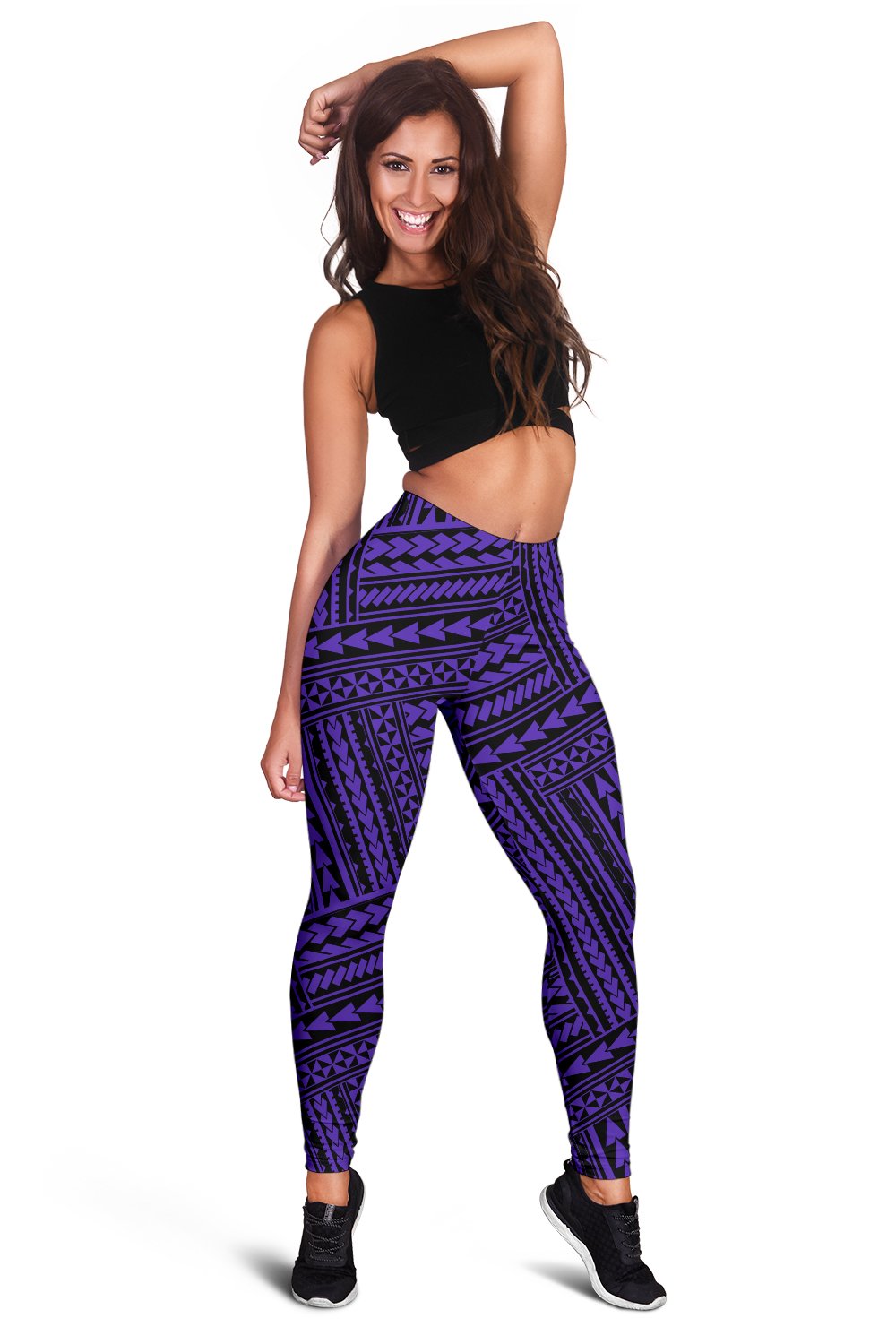 Polynesian Nation Violet Hawaii Women's Leggings AH - Polynesian Pride