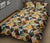 Tropical Jungle Parrots And Flamingos Pattern Quilt Bed Set - Polynesian Pride