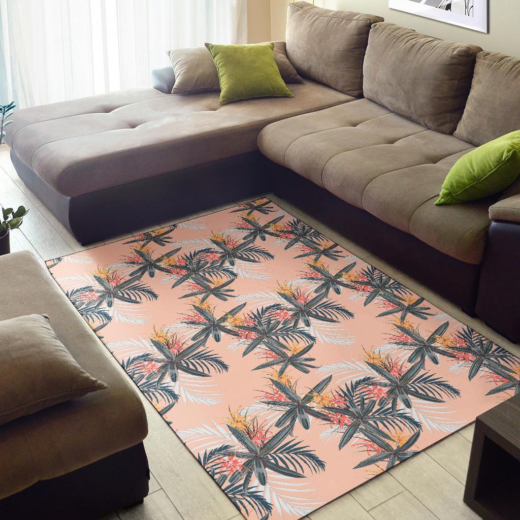 Tropical Pattern Pink Rug - Polynesian Pride