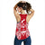 Guam Polynesian Women Tank Top Map Red White - Polynesian Pride