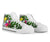 Hawaii High Top Shoes White - Turtle Plumeria Banana Leaf - Polynesian Pride