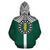 Cook Islands Zip Hoodie Cook Islands Flag Tiki Wooden Statue A6 - Polynesian Pride