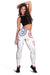 Hawaiian Kanaka Women's Leggings Flag Nation Demodern White AH - Polynesian Pride