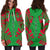 Vanuatu Hoodie Dress - Polynesian Tattoo Flag - Polynesian Pride