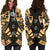 Federated States of Micronesia Hoodie Dress - Polynesian Tattoo Gold - Polynesian Pride