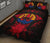 Tahiti Polynesian Quilt Bed Set Hibiscus Red - Polynesian Pride