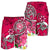 American Samoa Polynesian Men's Shorts - Turtle Plumeria (Pink) - Polynesian Pride