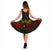 Niue Polynesian Midi Dress - Turtle Hibiscus Reggae - Polynesian Pride