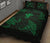 Hawaii Map Kanaka Polynesian Quilt Bed Set Circle Underwater Green - Polynesian Pride