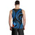 Polynesian Hawaii Men Tank Top - Blue Plumeria - Polynesian Pride