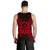 Tuvalu Polynesian Men Tank Top Map Red - Polynesian Pride